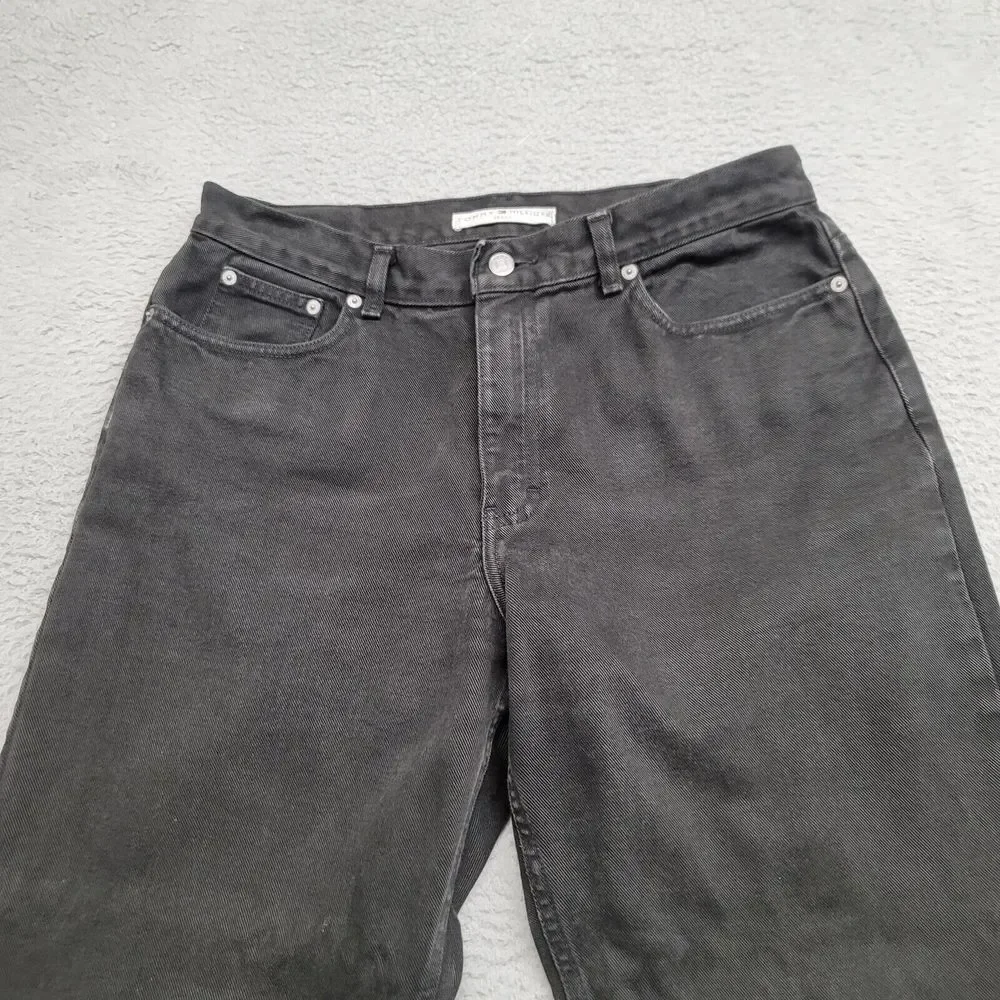Tommy Hilfiger Jeans Womens 14 Black Boyfriend Vintage Baggy‎ 90s Y2k Streetwear